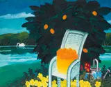 Garden by Jack Knox Rsa Rsw Rgi, acrylic on canvas, offered Oct 2015