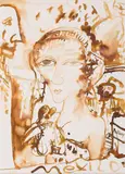 Mexico by John Bellany Cbe Ra Hrsa LLD, watercolour, sold Oct 2015