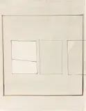 Ohne Titel by Fritz Klemm, Gouache, Tinte, Bleistift, Deckweiß und Papiercollage auf Papier, sold Dec 2018