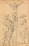 Werner Tübke, Kreuzigungsgruppe, 1978, Bleistift auf Papier