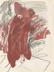 Per Kirkeby, Ohne Titel, 1981, Aquarell und Kreide auf Papier