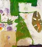 Anton Henning, Portrait of A Girl In A Green Dress, 1990, Öl auf Leinwand