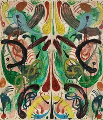 Ohne Titel by Sebastian Dacey, 2009, Öl und Lack auf Leinwand, sold May 2022