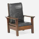 L. & J.G. Stickley, Flat-arm Morris chair