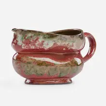 Short folded pitcher by George E. Ohr, sold Sep 2018