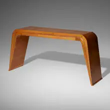 Console by Valzania, c. 1940, cherry, sold Dec 2023