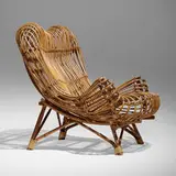 Franco Albini, Gala lounge chair, 1951, bamboo, rattan