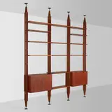 Franco Albini, LB7 library, 1957, teak, enameled steel and aluminum