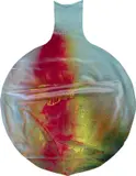 Katharina Grosse, Ballon, 2012, Sprühfarbe auf PVC-Ballon, mit Geschenkpapier