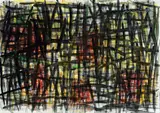 Günther Förg, Engadin, 1997, Aquarell auf festem Papier