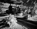 Cobblestone House, Avon, N.Y by Minor White, 1958, Späterer Silbergelatineabzug, sold Nov 2014