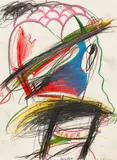 Ohne Titel. 1970er Jahre by Dieter Roth und Arnulf Rainer, Wachskreide auf Papier, sold Jun 2016
