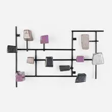 Juliette Derel, Coatrack, c. 1960, glazed earthenware, enameled steel