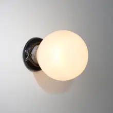 Umberto Riva, Bubbolina sconce, c. 1975, opal glass, plastic, chrome-plated steel