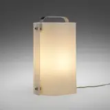 Gio Ponti, Polsino table lamp, 1969, acrylic, chrome-plated brass