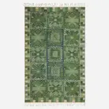 Barbro Nilsson, Carnations flatweave carpet, 1950, hand-woven wool