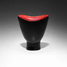 Coupe by Georges Jouve, c. 1955, glazed stoneware, sold Dec 2023