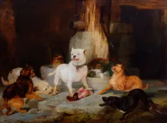 Martin Ward, The King of the Castle, oil on panel