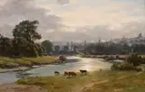 Duncan Cameron, The town of Stirling, oil on canvas
