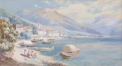 Lake of Como by Charles Rowbotham, watercolour, sold Jun 2015