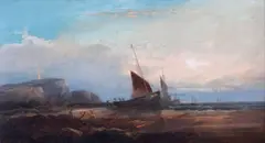 Moored Boat by William Henry Williamson, oil on canvas, offered Jun 2015