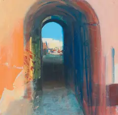 Chris Bushe, Archway - Lindos, acrylic