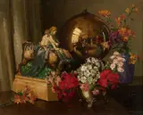 Herbert Davis Richter, Still life with orb, oil on canvas
