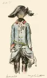 Lovis Corinth, Die Uniform Friedrichs des Grossen, 1921, Farblithographie auf Papier