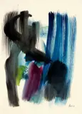 Ohne Titel by Fritz Winter, 1964, Öl auf Papier, sold Nov 2009