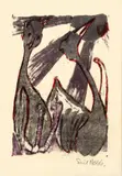 Emil Nolde, Seltsame Vögel”, 1926, Farblithographie auf Japanbütten