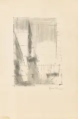 Lyonel Feininger, Gelmeroda, 1955, Lithographie auf Velin