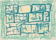 Ohne Titel by Günther Förg, 1993, Ölkreide und Aquarell auf Papier, sold Jul 2025