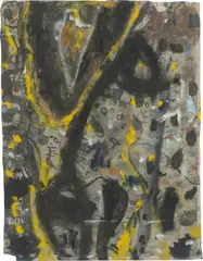 Gunter Damisch, Ohne Titel, 1988, Mischtechnik auf dünnem Karton