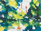 Paraisópolis by Norbert Bisky, 2012, Ditone-Print auf Velin, sold Feb 2025