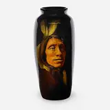 Standard Glaze American Indian portrait vase by Adeliza Sehon for Rookwood Pottery, sold Sep 2018