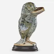 Martin Brothers Pottery, Large bird tobacco jar, England