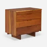 Cabinet by George Nakashima, 1972, American black walnut, sold Dec 2023