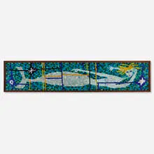Evelyn Ackerman, Mermaid panel, 1958, glass tile mosaic in artist's frame