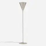 Harry Weese, Baldry Indirect floor lamp, model 13, c. 1945, brushed aluminum, steel