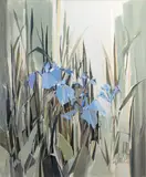 Ethel Walker, Irises at Kilmahumag, gouache