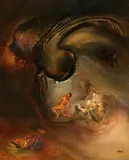 Adam I by James Gleeson, oil on panel, offered Jun 2015