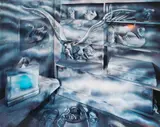 Calum Colvin, Surreal interior, digital giclée print