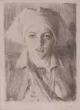 Anders Zorn, Gulli II, etching