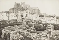 F. L. Griggs, Saras (Comstock 35), etching (seventh state of eight)