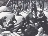 Clare Leighton, Loading, woodcut