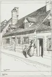 F. L. Griggs, A Cottage Garden; and A Cottage in High Street, Campden, pen and ink