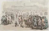 William Augustus Sillince, Sunday, The Royal Hospital Chelsea, pen, ink and watercolour