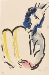 Moses by Marc Chagall, 1956, Farblithografie auf Arches-Velin, sold Feb 2025