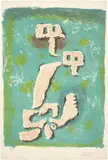 Willi Baumeister, Lutins au Printemps (Kobolde im Frühling), 1953, Farblithografie auf Velin