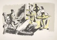 Neo Rauch, Lichtbringerinnen, 2012, Farblithografie auf Velin
